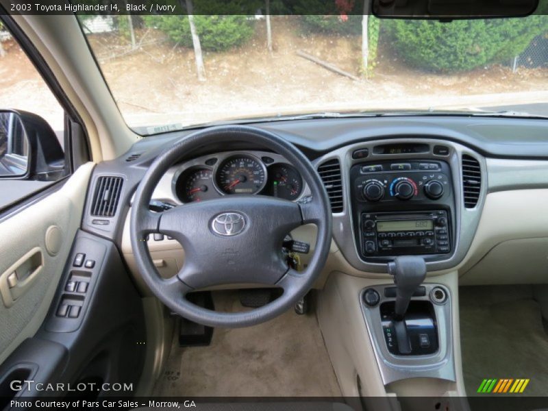 Black / Ivory 2003 Toyota Highlander I4