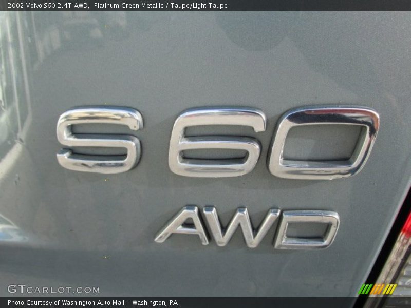 Platinum Green Metallic / Taupe/Light Taupe 2002 Volvo S60 2.4T AWD