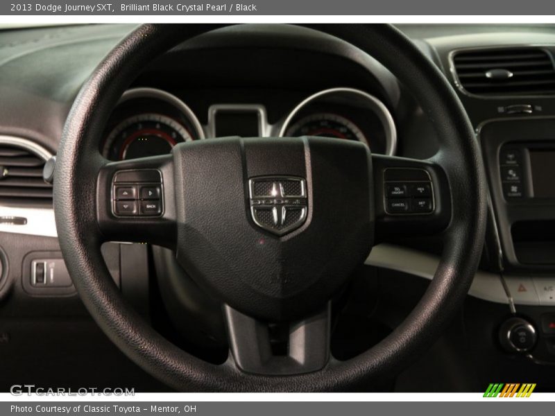 Brilliant Black Crystal Pearl / Black 2013 Dodge Journey SXT