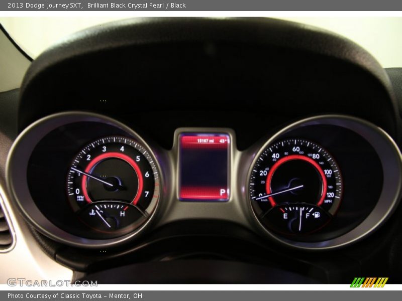Brilliant Black Crystal Pearl / Black 2013 Dodge Journey SXT