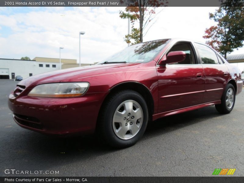 Firepepper Red Pearl / Ivory 2001 Honda Accord EX V6 Sedan