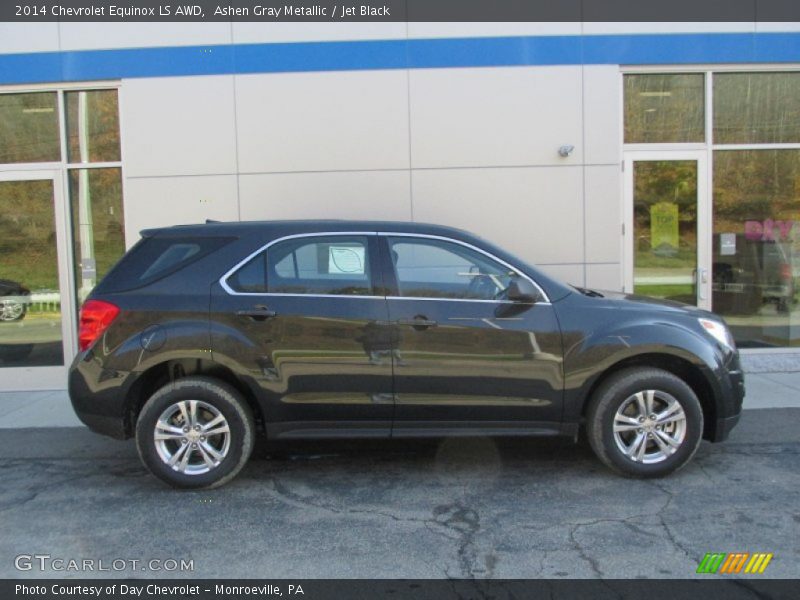 Ashen Gray Metallic / Jet Black 2014 Chevrolet Equinox LS AWD