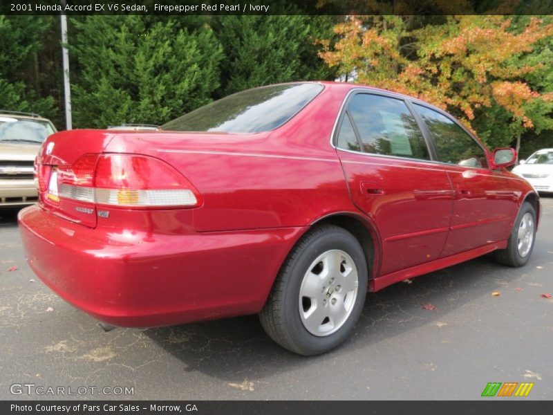 Firepepper Red Pearl / Ivory 2001 Honda Accord EX V6 Sedan