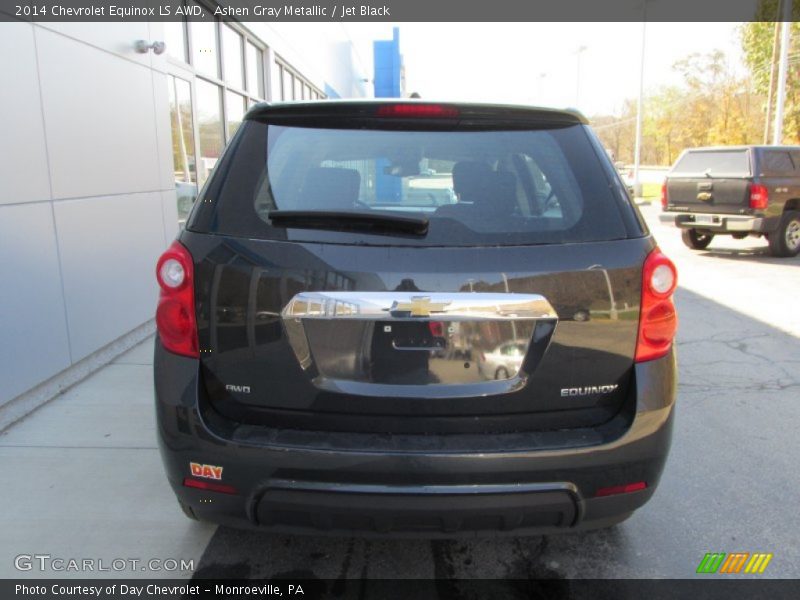 Ashen Gray Metallic / Jet Black 2014 Chevrolet Equinox LS AWD
