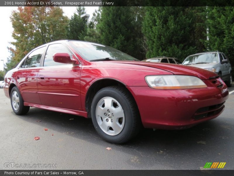 Firepepper Red Pearl / Ivory 2001 Honda Accord EX V6 Sedan