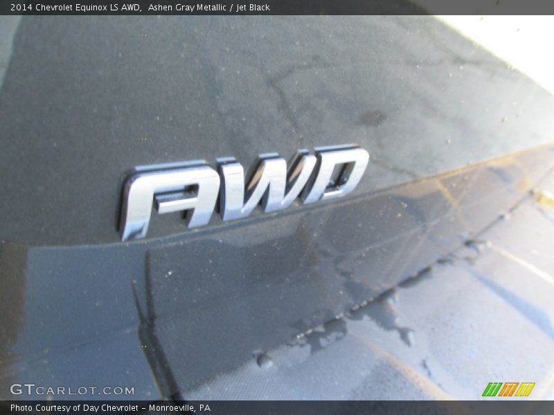Ashen Gray Metallic / Jet Black 2014 Chevrolet Equinox LS AWD