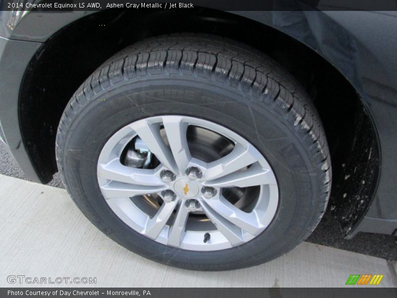 Ashen Gray Metallic / Jet Black 2014 Chevrolet Equinox LS AWD