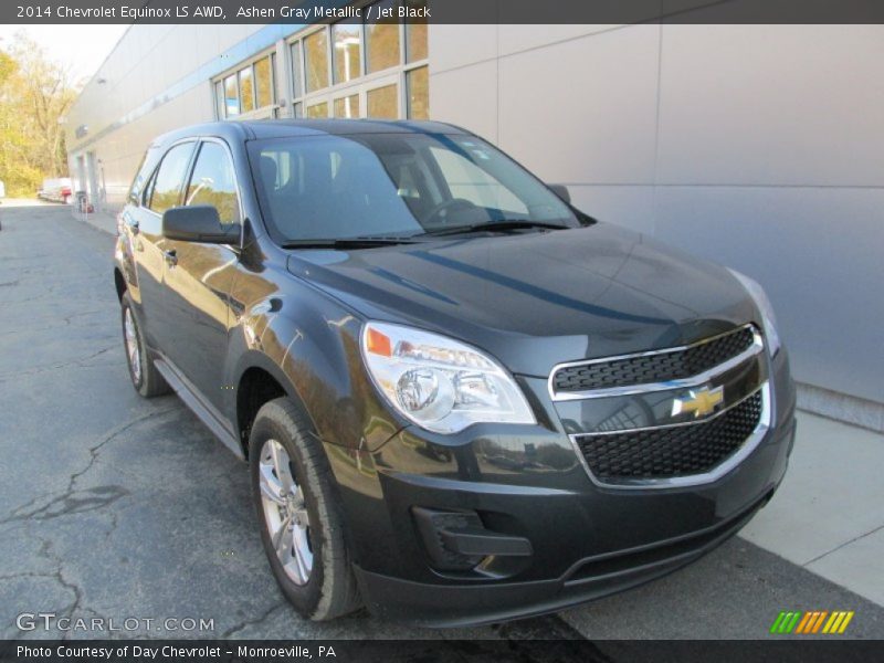 Ashen Gray Metallic / Jet Black 2014 Chevrolet Equinox LS AWD