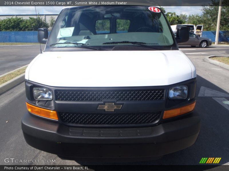 Summit White / Medium Pewter 2014 Chevrolet Express 1500 Cargo WT