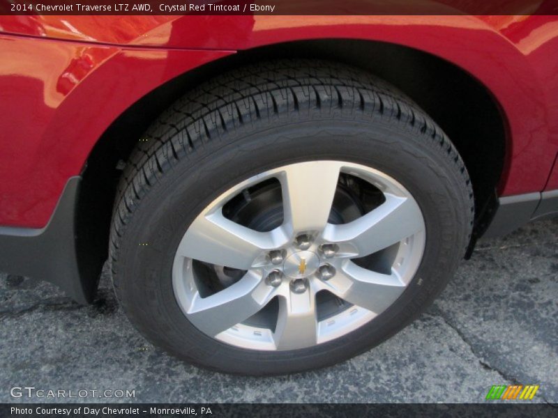 Crystal Red Tintcoat / Ebony 2014 Chevrolet Traverse LTZ AWD