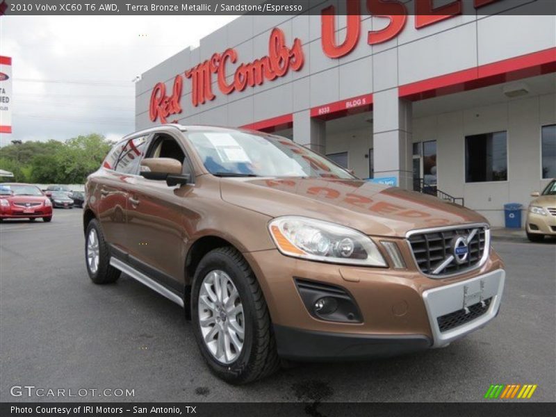 Terra Bronze Metallic / Sandstone/Espresso 2010 Volvo XC60 T6 AWD