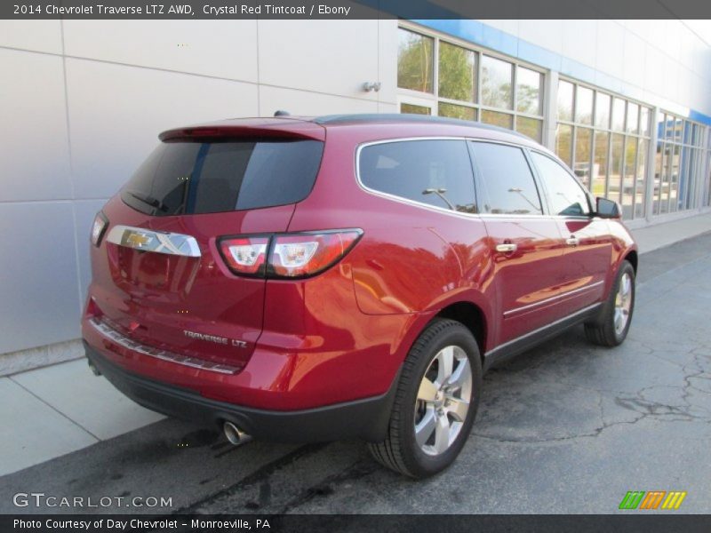 Crystal Red Tintcoat / Ebony 2014 Chevrolet Traverse LTZ AWD