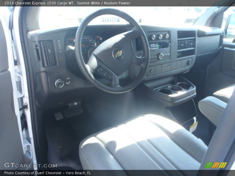 Summit White / Medium Pewter 2014 Chevrolet Express 1500 Cargo WT