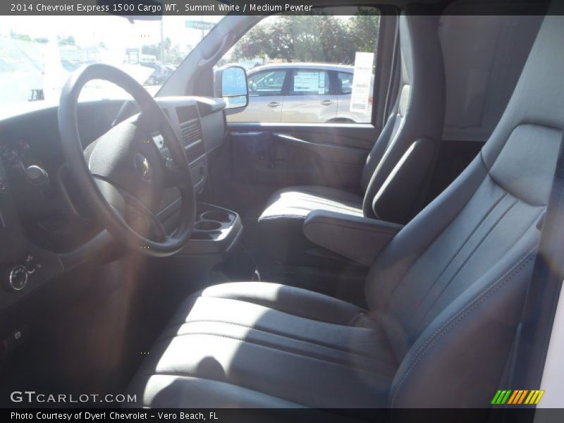 Summit White / Medium Pewter 2014 Chevrolet Express 1500 Cargo WT