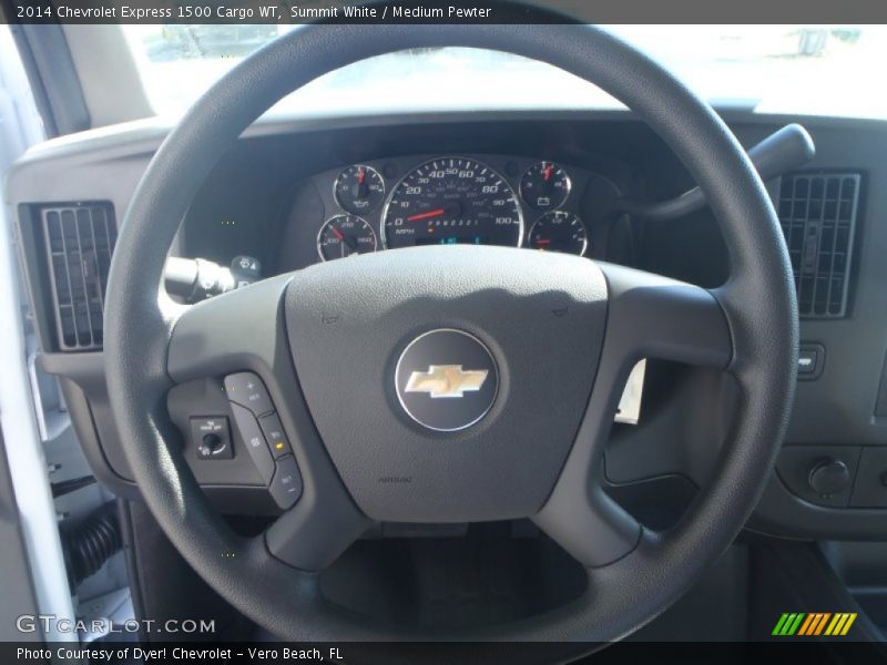 Summit White / Medium Pewter 2014 Chevrolet Express 1500 Cargo WT