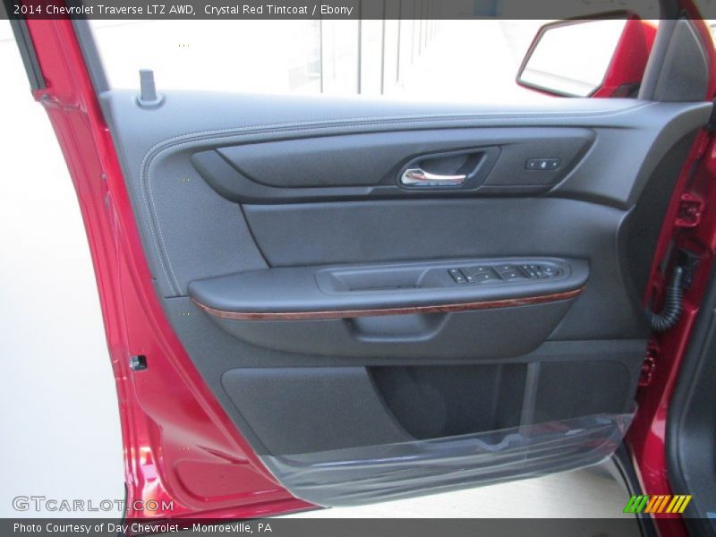 Crystal Red Tintcoat / Ebony 2014 Chevrolet Traverse LTZ AWD