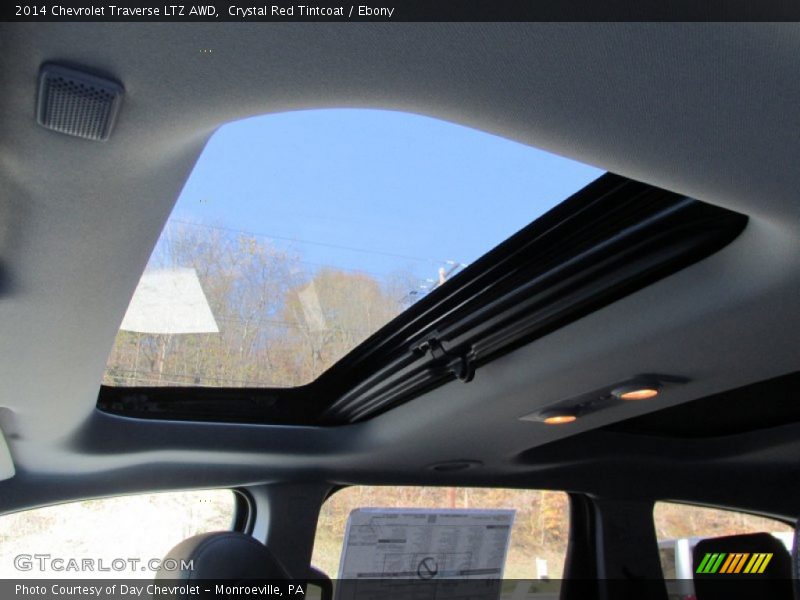 Crystal Red Tintcoat / Ebony 2014 Chevrolet Traverse LTZ AWD