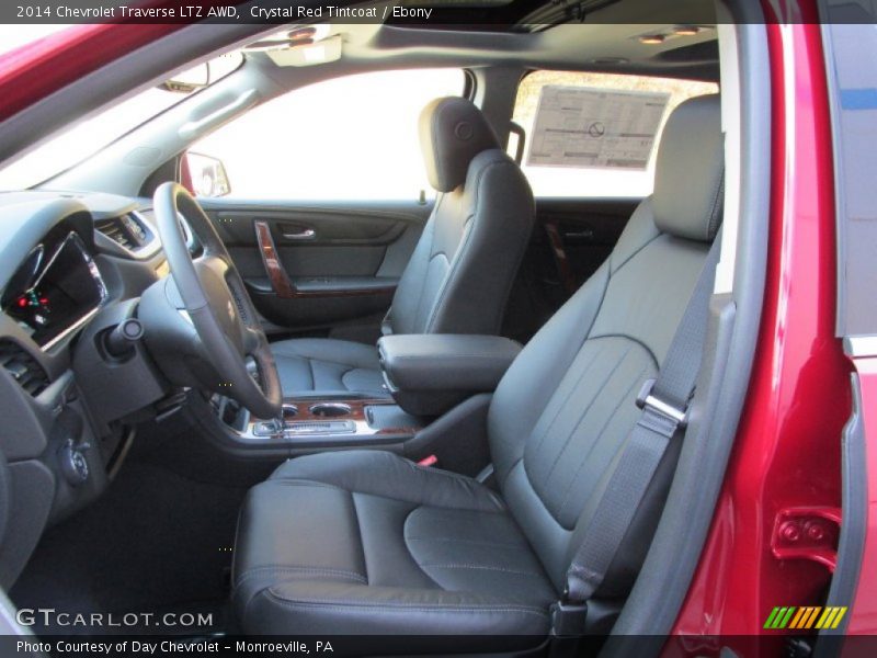 Crystal Red Tintcoat / Ebony 2014 Chevrolet Traverse LTZ AWD