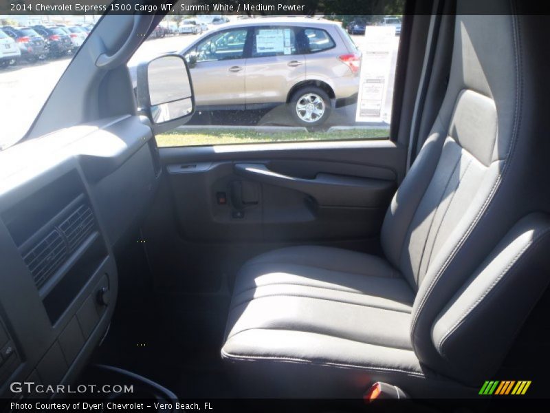 Summit White / Medium Pewter 2014 Chevrolet Express 1500 Cargo WT