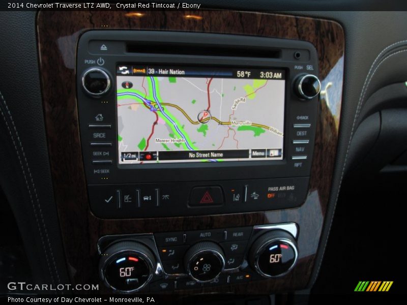 Crystal Red Tintcoat / Ebony 2014 Chevrolet Traverse LTZ AWD