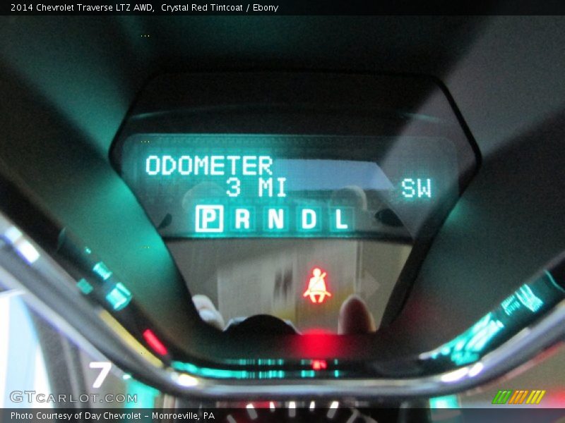Crystal Red Tintcoat / Ebony 2014 Chevrolet Traverse LTZ AWD