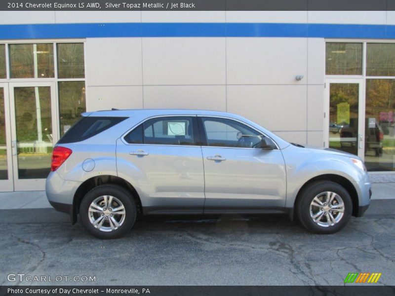 Silver Topaz Metallic / Jet Black 2014 Chevrolet Equinox LS AWD