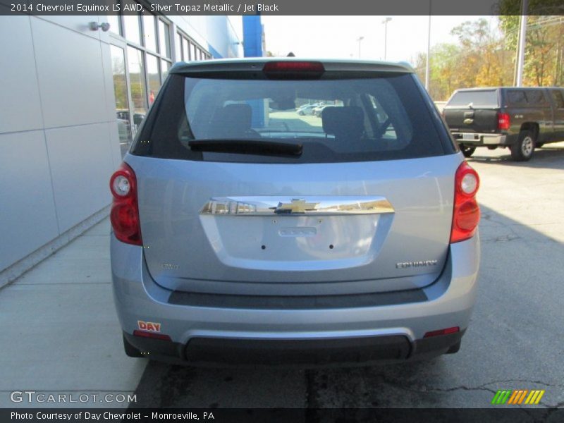 Silver Topaz Metallic / Jet Black 2014 Chevrolet Equinox LS AWD