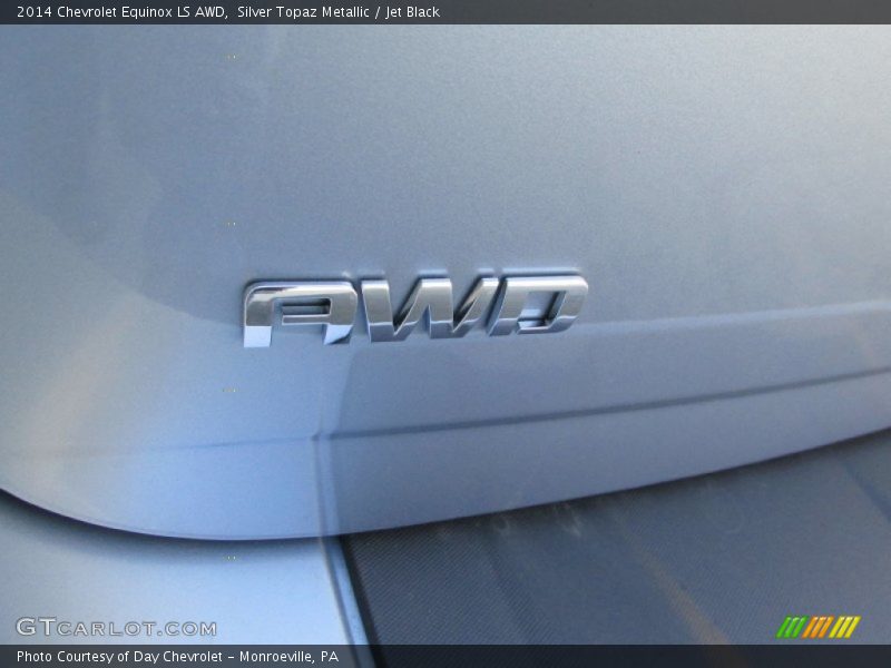 Silver Topaz Metallic / Jet Black 2014 Chevrolet Equinox LS AWD