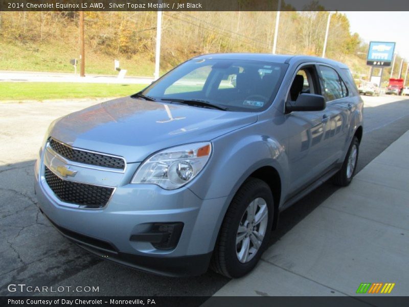 Silver Topaz Metallic / Jet Black 2014 Chevrolet Equinox LS AWD