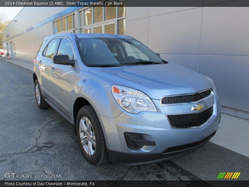 Silver Topaz Metallic / Jet Black 2014 Chevrolet Equinox LS AWD