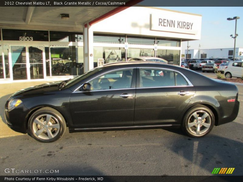 Black Granite Metallic / Cocoa/Cashmere 2012 Chevrolet Malibu LT