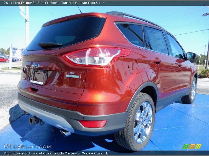 Sunset / Medium Light Stone 2014 Ford Escape SE 2.0L EcoBoost