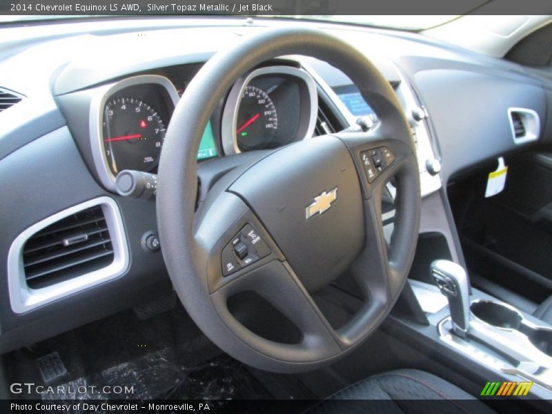 Silver Topaz Metallic / Jet Black 2014 Chevrolet Equinox LS AWD