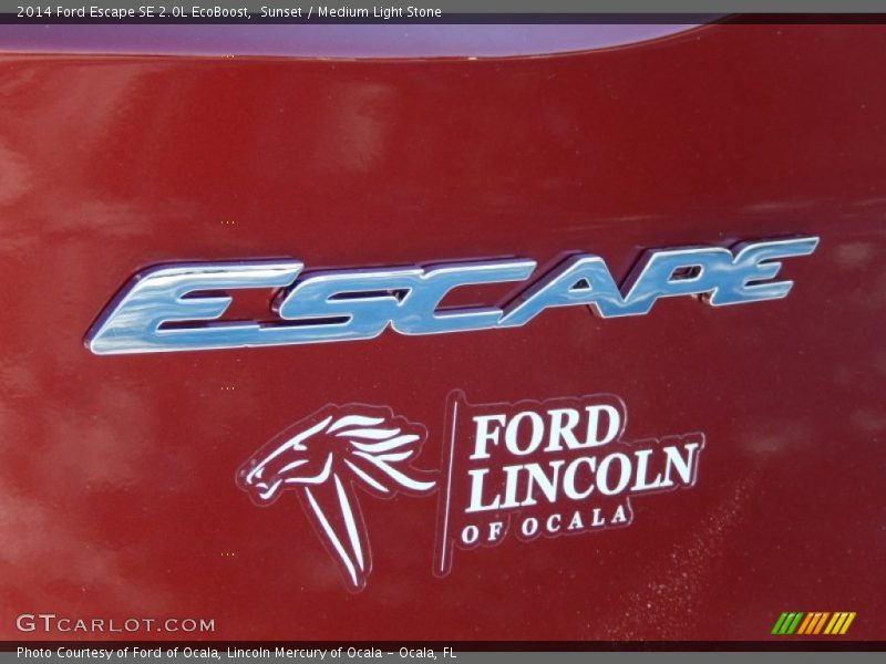 Sunset / Medium Light Stone 2014 Ford Escape SE 2.0L EcoBoost