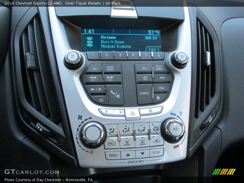 Silver Topaz Metallic / Jet Black 2014 Chevrolet Equinox LS AWD