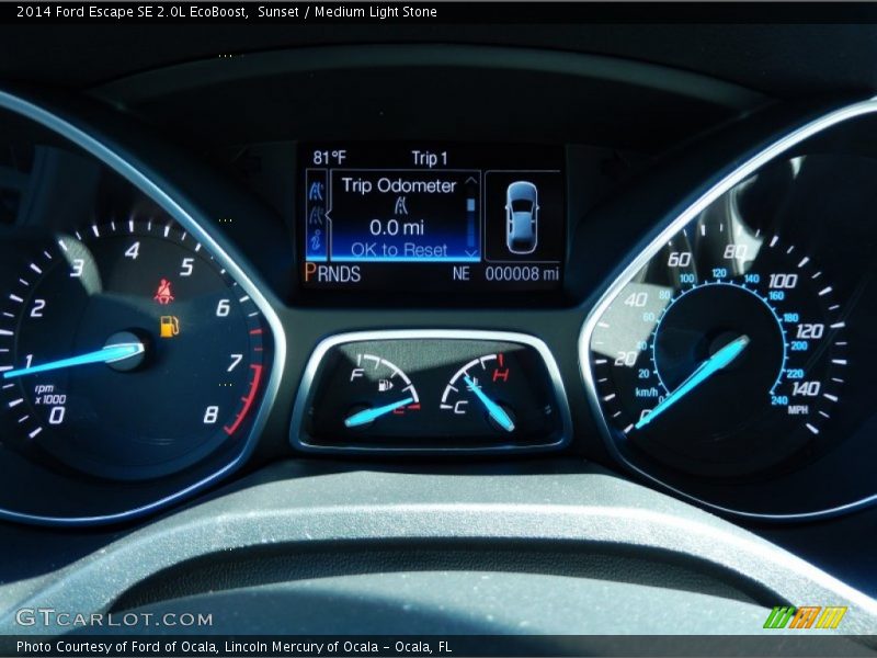 Sunset / Medium Light Stone 2014 Ford Escape SE 2.0L EcoBoost