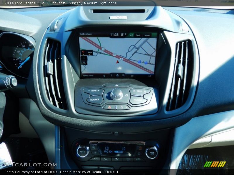 Sunset / Medium Light Stone 2014 Ford Escape SE 2.0L EcoBoost