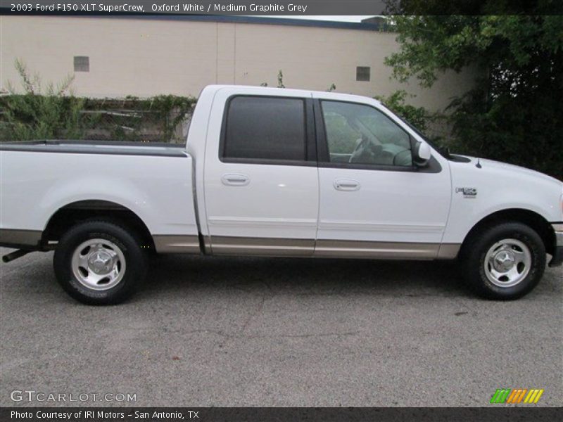 Oxford White / Medium Graphite Grey 2003 Ford F150 XLT SuperCrew