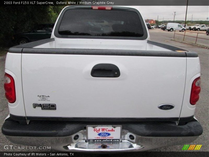 Oxford White / Medium Graphite Grey 2003 Ford F150 XLT SuperCrew