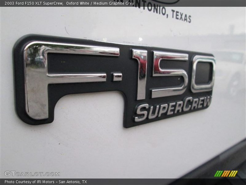 Oxford White / Medium Graphite Grey 2003 Ford F150 XLT SuperCrew