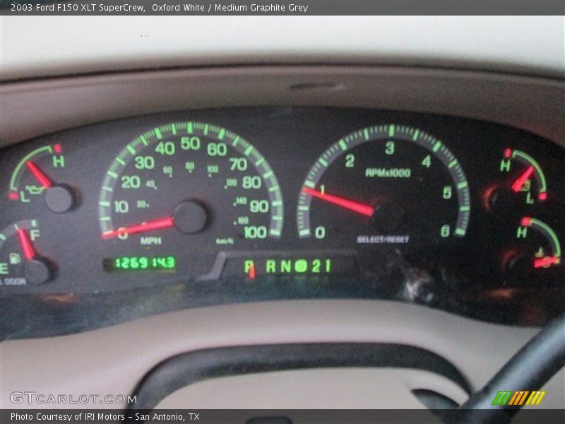 Oxford White / Medium Graphite Grey 2003 Ford F150 XLT SuperCrew