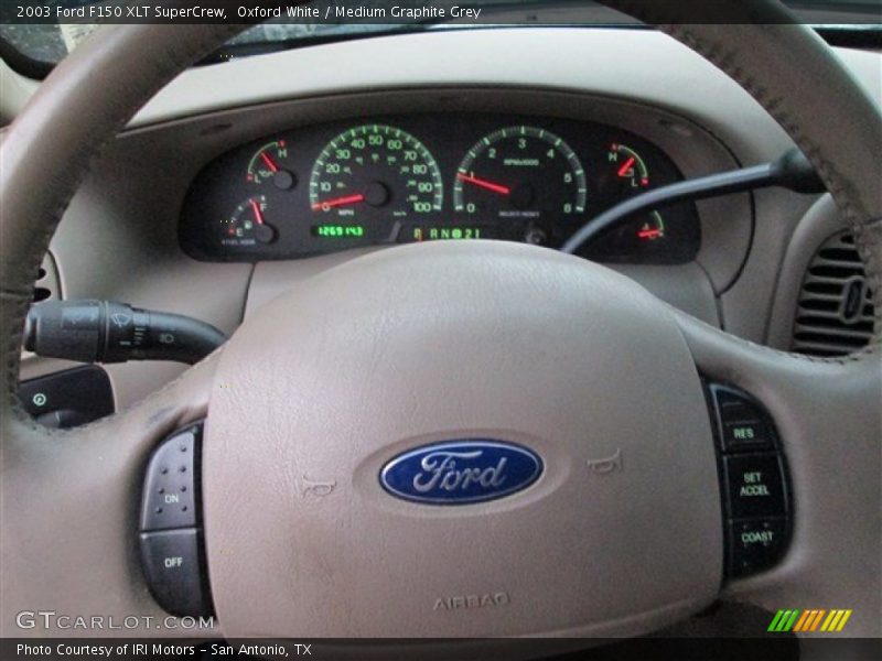 Oxford White / Medium Graphite Grey 2003 Ford F150 XLT SuperCrew