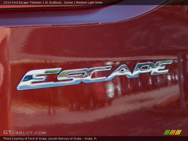 Sunset / Medium Light Stone 2014 Ford Escape Titanium 1.6L EcoBoost