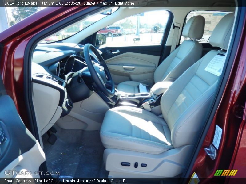 Sunset / Medium Light Stone 2014 Ford Escape Titanium 1.6L EcoBoost