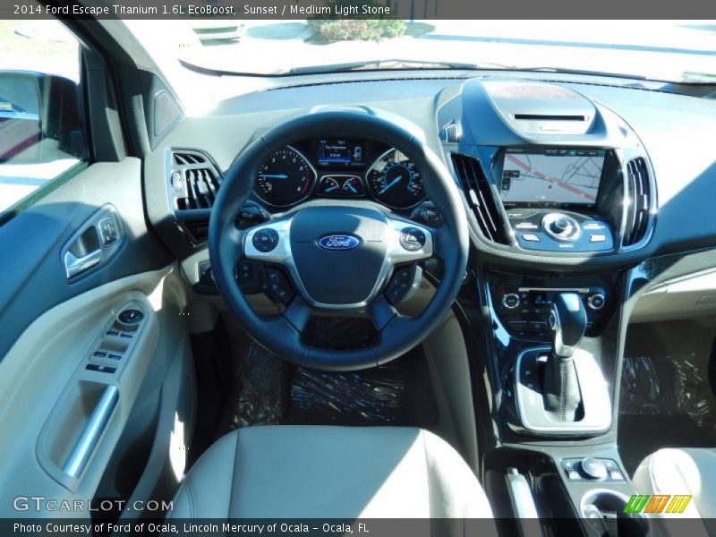 Sunset / Medium Light Stone 2014 Ford Escape Titanium 1.6L EcoBoost