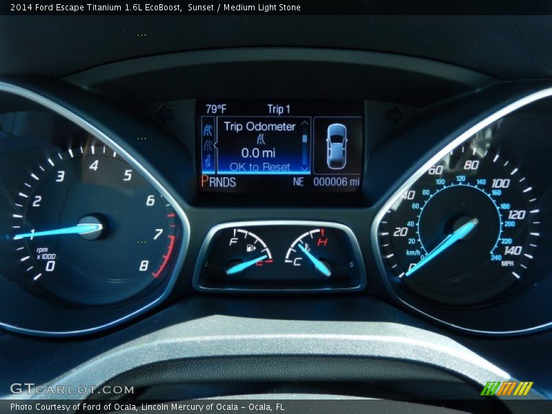 Sunset / Medium Light Stone 2014 Ford Escape Titanium 1.6L EcoBoost