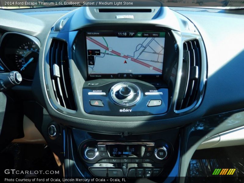 Sunset / Medium Light Stone 2014 Ford Escape Titanium 1.6L EcoBoost
