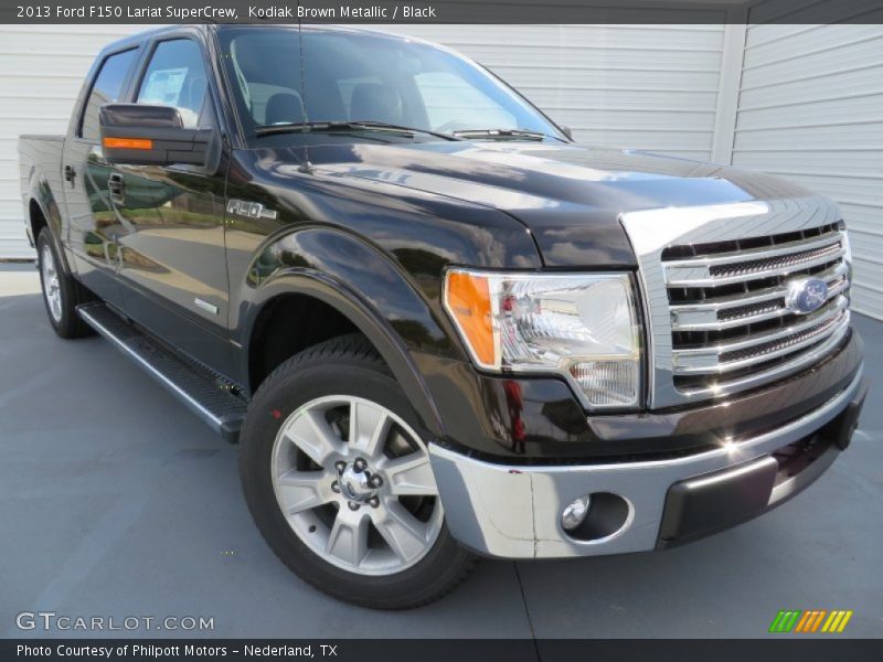 Kodiak Brown Metallic / Black 2013 Ford F150 Lariat SuperCrew