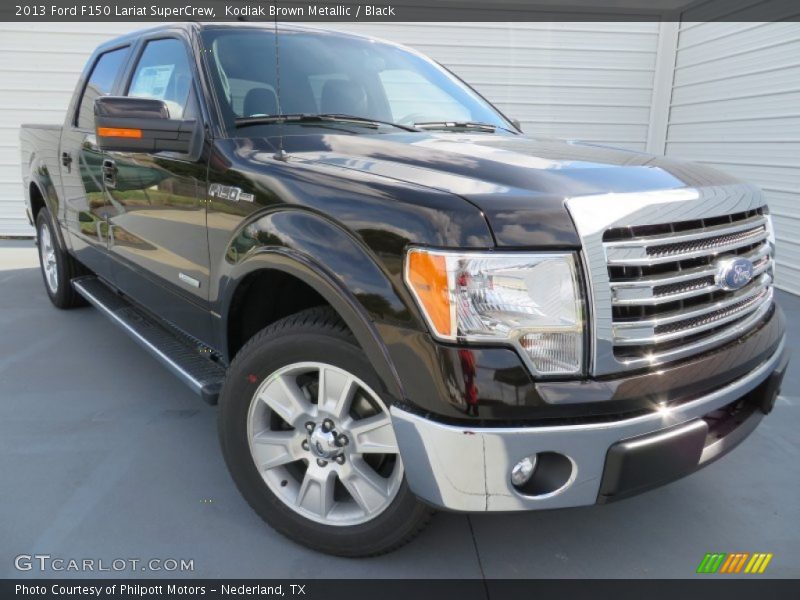 Kodiak Brown Metallic / Black 2013 Ford F150 Lariat SuperCrew