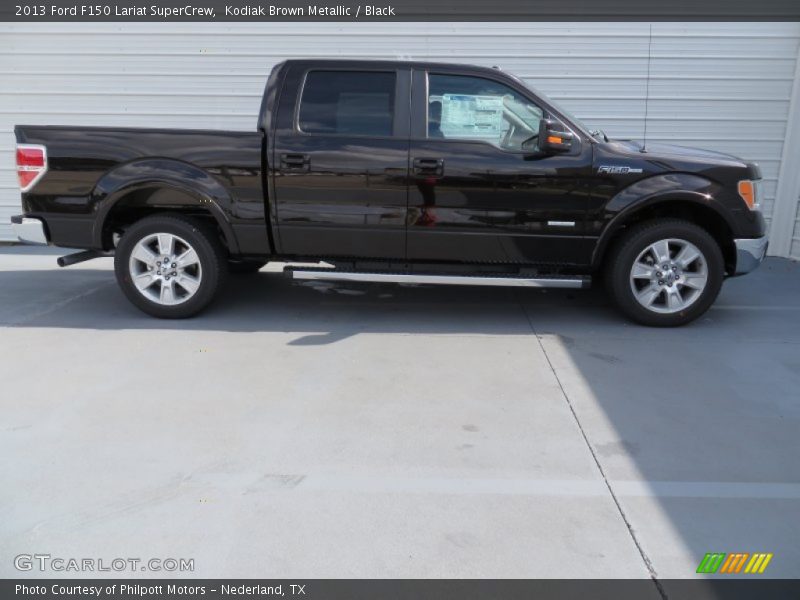 Kodiak Brown Metallic / Black 2013 Ford F150 Lariat SuperCrew